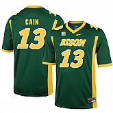 North Dakota State Bison 13 Desmond Cain Green College Football Jersey Dzhi,baseball caps,new era cap wholesale,wholesale hats